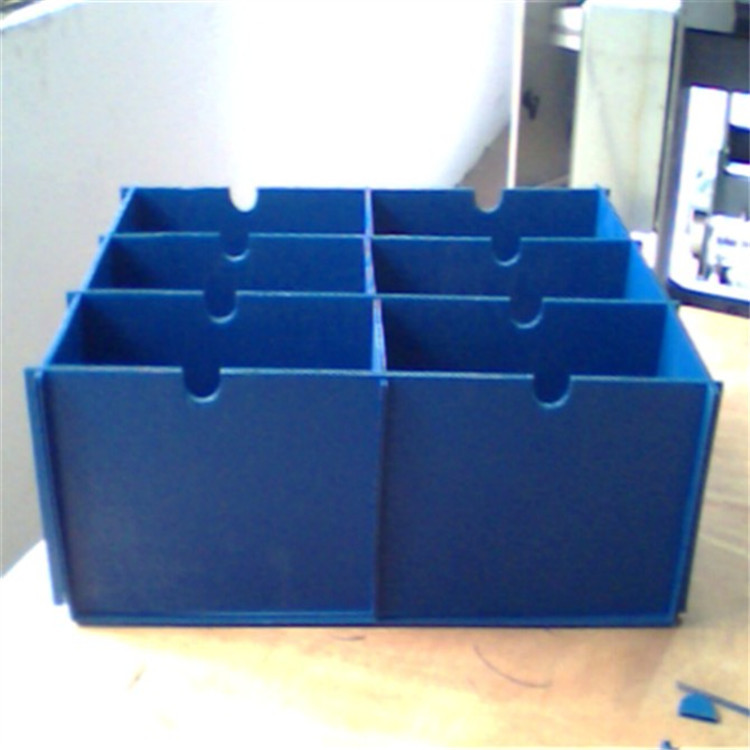 厂家定制黑龙江2mm多刀口异型塑胶pp中空板刀卡 防静电黑色隔断板