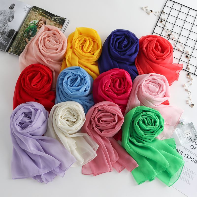 new pattern size Solid Shawl Coastal defense in summer Beach towel Autumn and winter lady gift Silk scarf wholesale