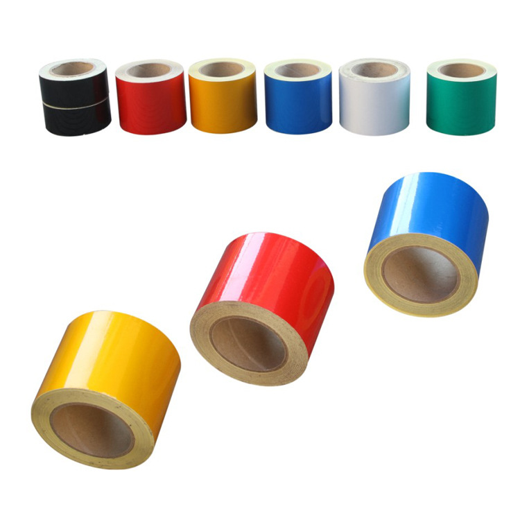 交通设施反光警示胶带警戒线 夜间安全反光膜交通安全标志