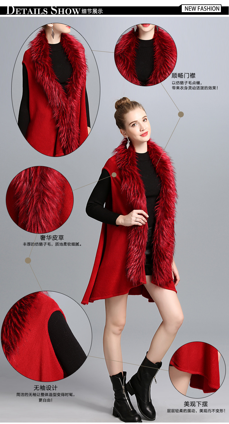 Gilet femme POINT DE DéPART VOITURE en Cachemire - Ref 3318014 Image 15