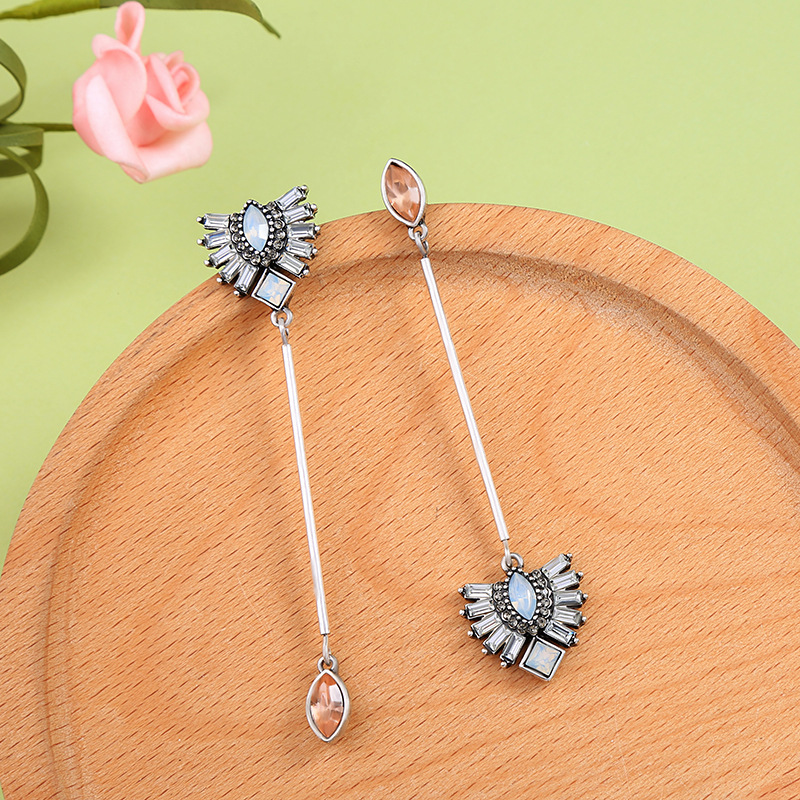 Fashionable design geometric earrings drop-shaped