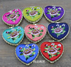 Fabric art Embroidery Peach Small mirror silk Satin Cosmetic mirror Scenic explosion models Sold Small gifts Satin