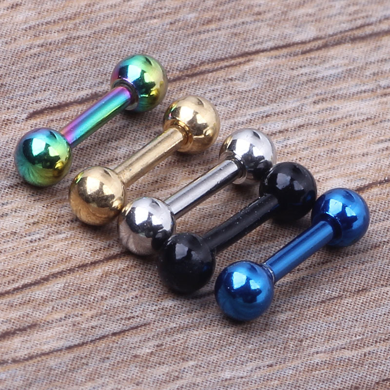 10Pcs Stainless Steel Ear Studs Piercing Jewelry Geometric Bone Stud Earrings detail image 7