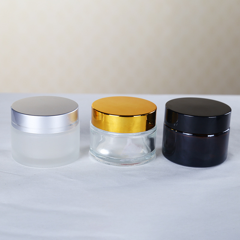 直銷5g10g 20g30g 50g玻璃化妝品分裝瓶子面霜膏霜瓶散裝罐罐含