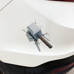 Creative 3D three-dimensional car stickers Marvel color stickers personalized Avengers 3 decals scratched Avengers car stickers