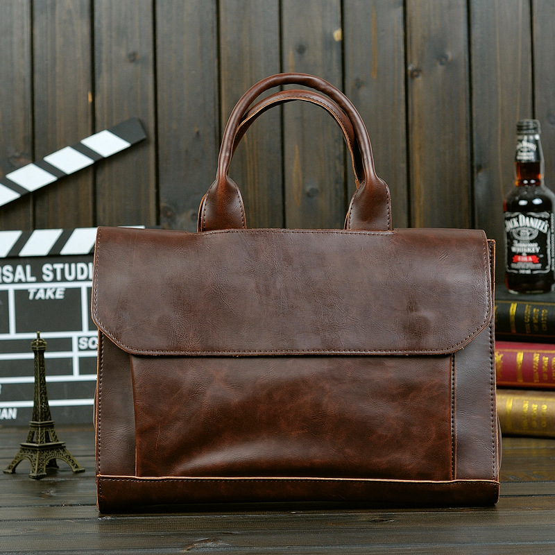 Single-Shoulder Crossbody Laptop Briefcase 4