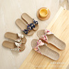 Slippers, footwear indoor, non-slip cute slide with bow