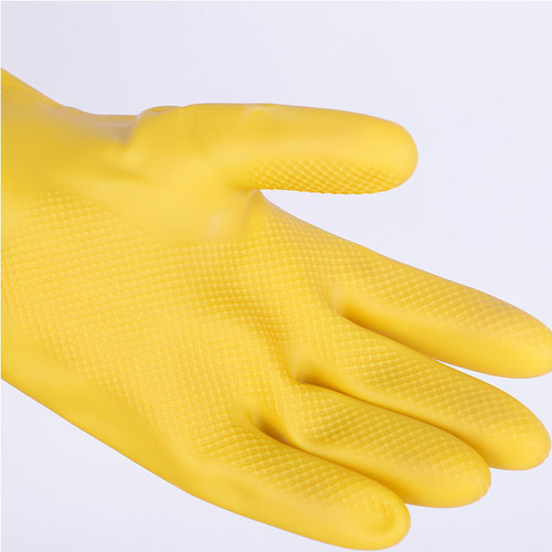 Nylon Latex Thickened Gloves, Waterproof Housekeeping Dishwashing Durable Plastic Gloves, Wholesale Safety Gloves
