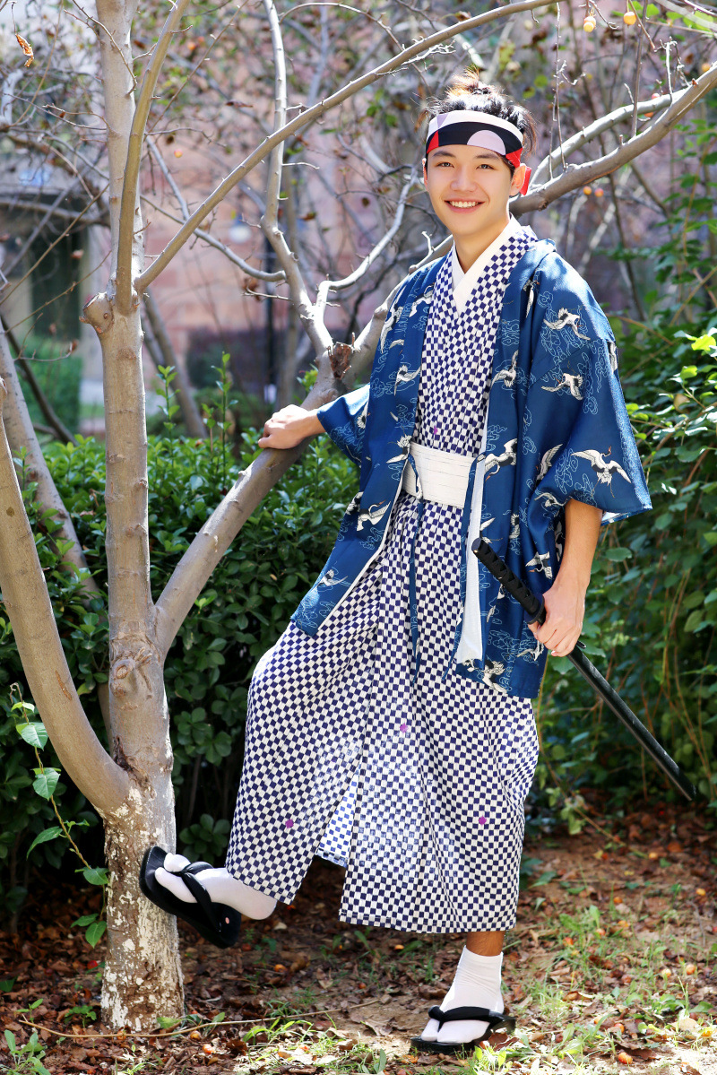 日本和服正装男 武士和服套装 羽织和服-阿里巴巴