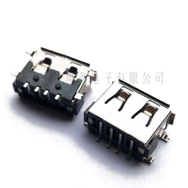 Значение производителя USB-разъема USB штекер USB женский разъем USB A женский разъем 90° двухслойная полупакетная одиночная пластина