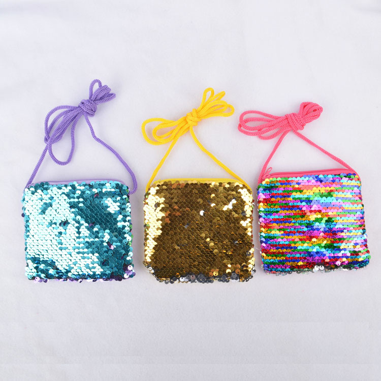 Women's Colorful Sequin Zipper Kids Wallets display picture 3