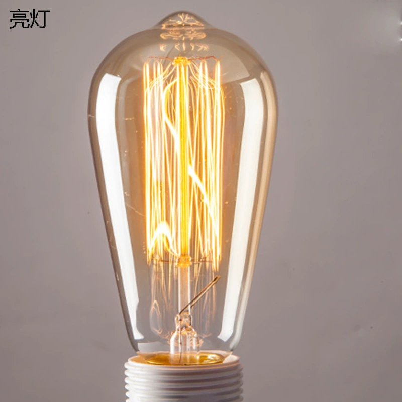 Лампа E27 /E26 ST64 прямая шелк 6 установлена E26 40W /60W 110V 220V Edison Bullet