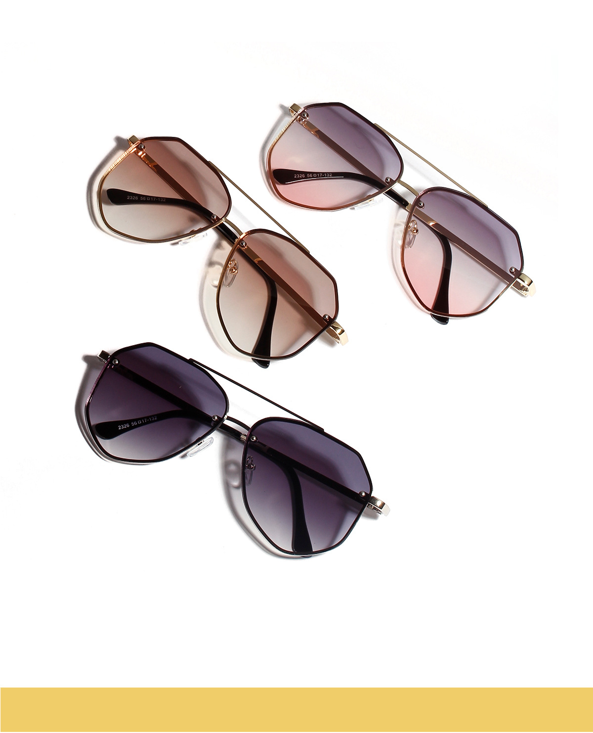 50g Weight UV400 Protection Lens Material Outdoor, Travel, Party, Fishing Occasion Women'S, Men'S, Unisex Gender Elegant, Glam, Hip-Hop, Retro, Vintage Style, Fashion, Sweet, Simple Style, Sports Style Grey&Pink, Grey, Pink, Purple, Blue, Transparent, Gold, Silver Color Elegant Glam Hip-Hop UV400 Protection Women's Sunglasses 1