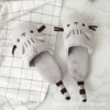 Cute slippers, keep warm sleep mask indoor