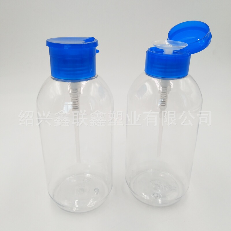 PET500ML large capacity nail polish nail polish remover hydrogel cleaner makeup water Press bottle