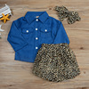 Children's autumn colored denim set to go out, Aliexpress, children's clothing