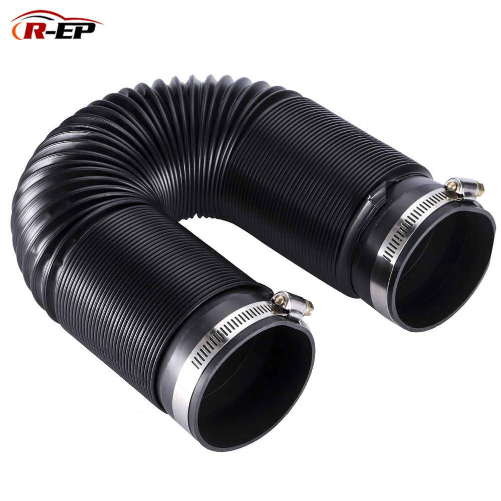 Car Cold Air Intake Pipe Intake Modified Telescopic Pipe76mm Air Intake Guide Pipe Intelligent Curved Ventilation Pipe