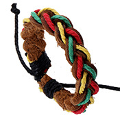 Student Bracelet Handmade Retro Woven Leather Bracelet Wholesale display picture 4