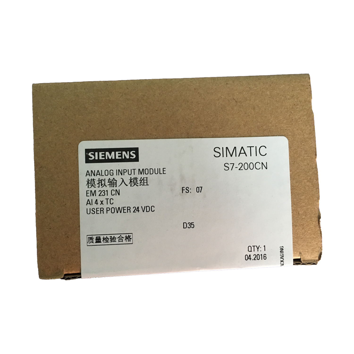 西门子模拟量模块 S7-200 热电偶 TC EM231 6ES7231-7PD22-0XA8