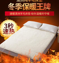 速暖澳洲羊毛床垫羊毛垫子加厚保暖床垫单人双人榻榻米垫被