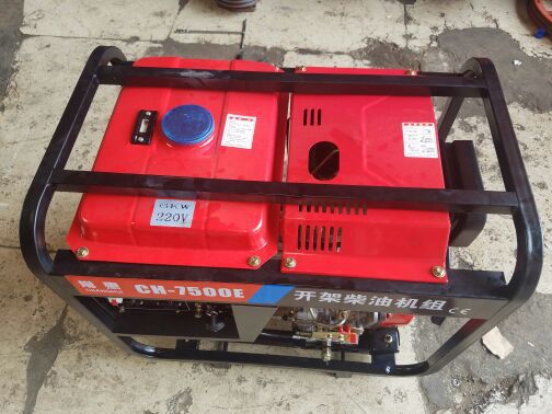 云南昆明常州常惠CH7500E(6KW)两相电启动柴油发电机