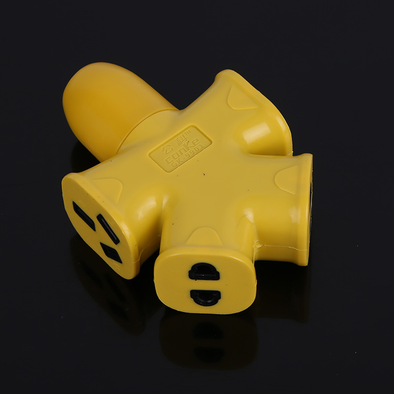 厂家批发塑料外壳不带线地拖插座4孔带开关插排户外家用无线排插