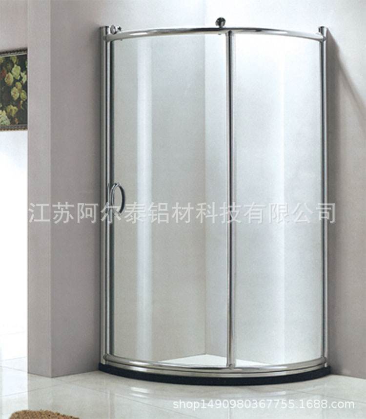 优质淋浴房铝型材批发 热销铝型材冲凉房隔断铝材