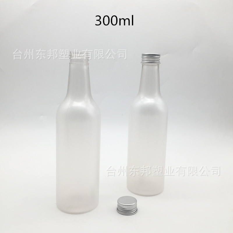 300ml塑料蒙砂瓶 果汁饮料瓶 蒙砂酒瓶 厂家供应