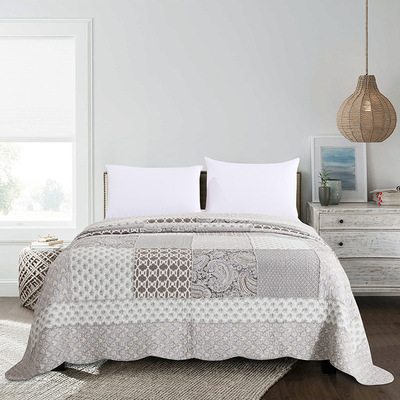 美式大牌绗縫被 純棉拼布床蓋 夏季空調被加厚床蓋廠家批發定做