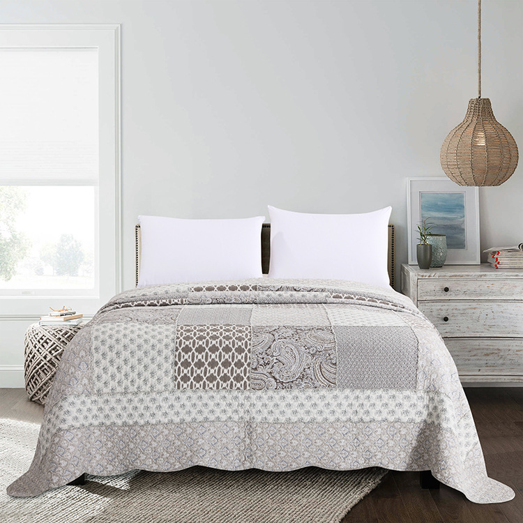 美式大牌绗縫被 純棉拼布床蓋 夏季空調被加厚床蓋廠家批發定做