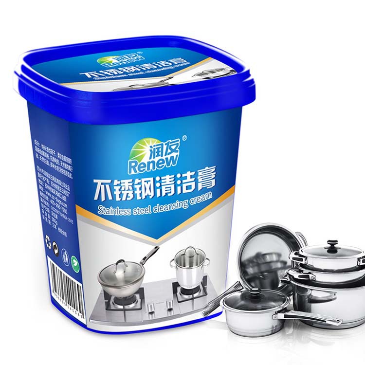 润友不锈钢清洁剂 去污膏除锅底烧痕除锈剂 强力瓷砖清洗剂 500g|ru