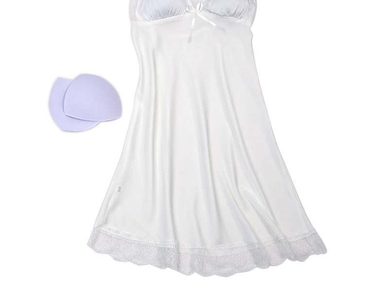 Imitative silk hollow suspender nightdress  NSMR7798