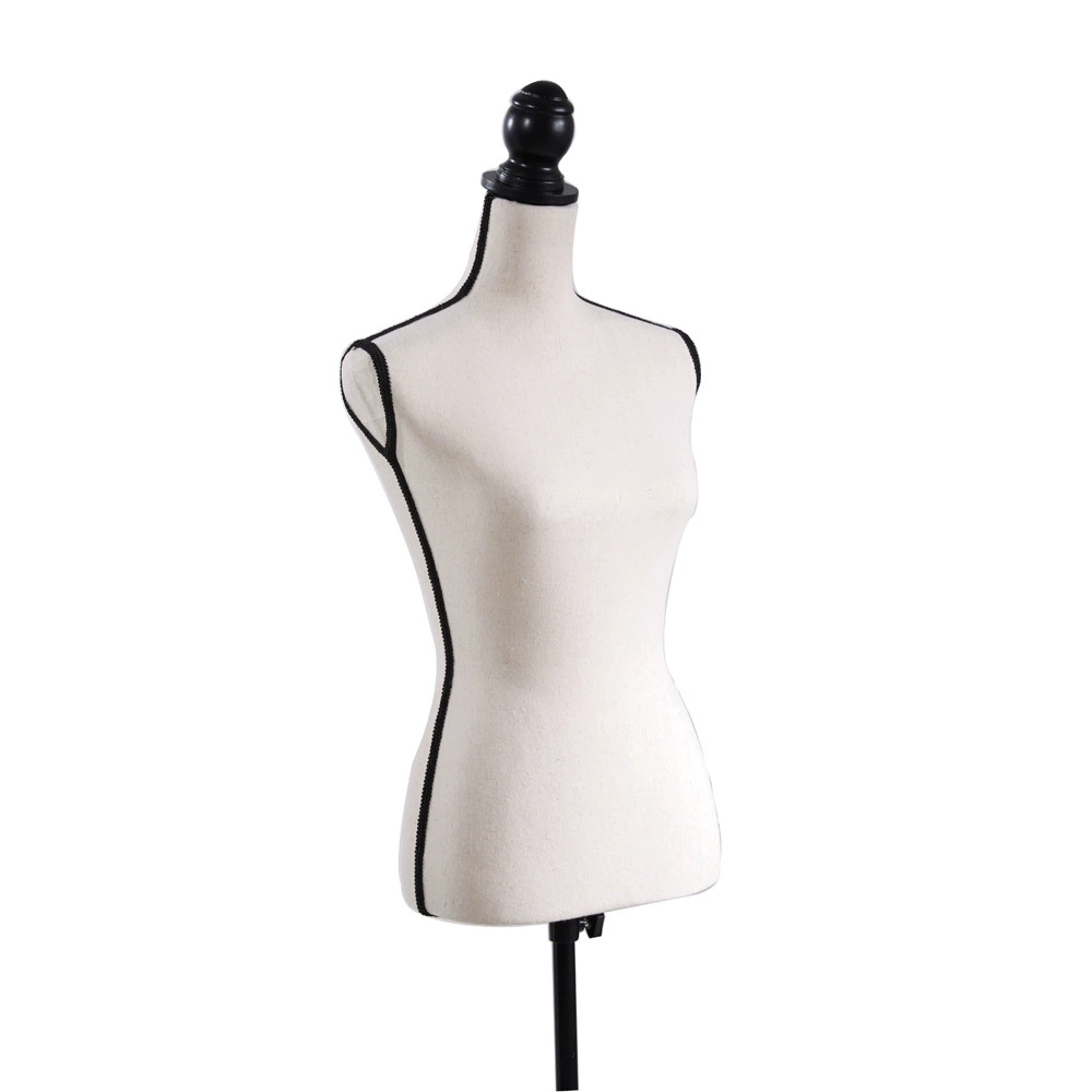 Mannequin head, pleated skirt, stand