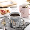 Marble high quality coffee ceramics for beloved, Amazon