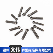 廠家提供高強度非標活接螺絲M10X100表面處理鍍黑鋅