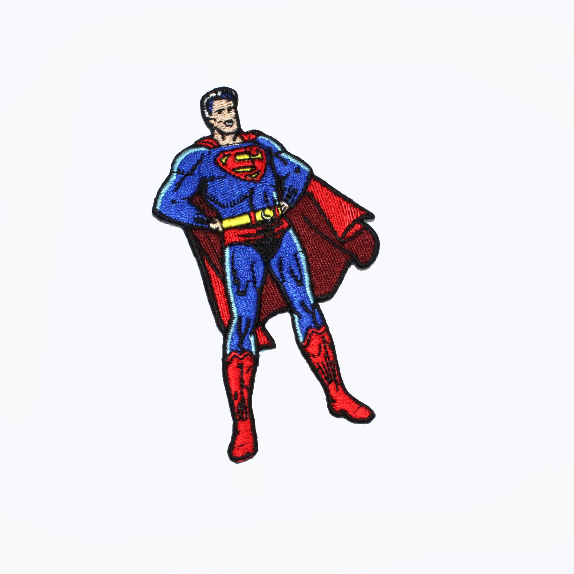 超人刺绣章 定制卡通章仔   绣花厂刺绣 小批量定制刺绣