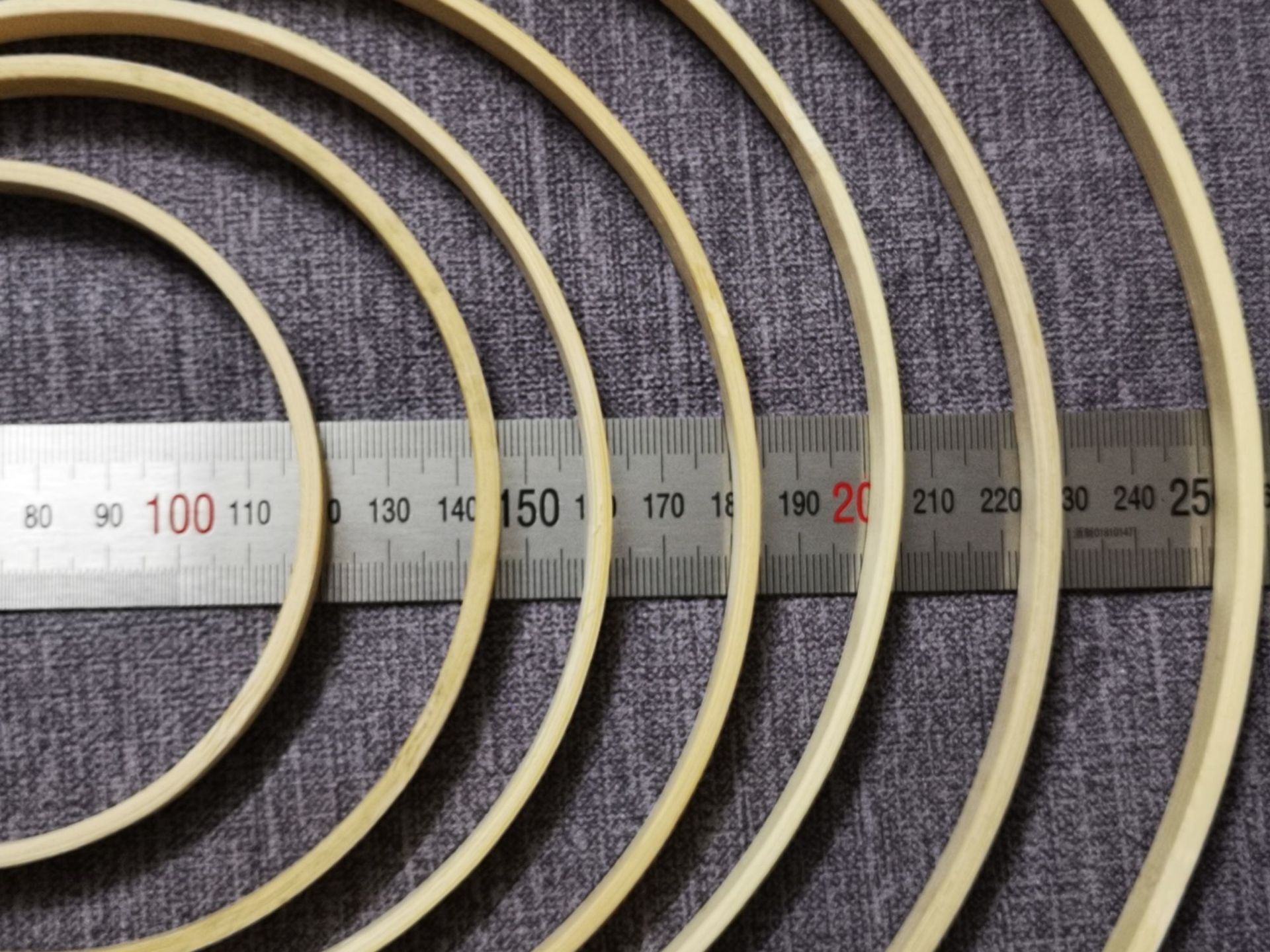 20cm Manufactor Direct selling Bamboo Circle Fan frame Cluster fan frame Home Furnishing technology Wind chime monternet  Bamboo