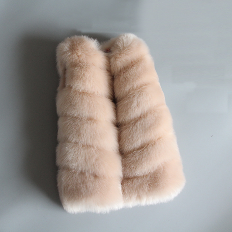 2022背心外套上衣加厚儿童女童宝宝皮草马甲女童秋冬新款厂家供应|ms