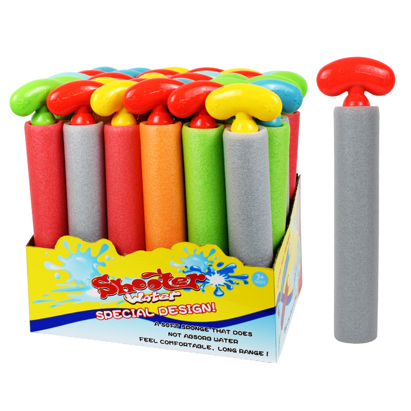 Niños Perla de algodón EVA cañón de agua pull-out bomba de agua playa piscina pistola de agua supermercado transfronterizo nuevos juguetes