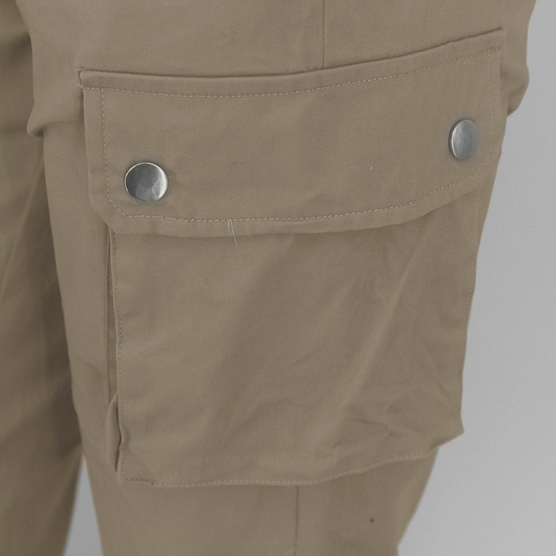 linen texture belt pants  NSYI23218