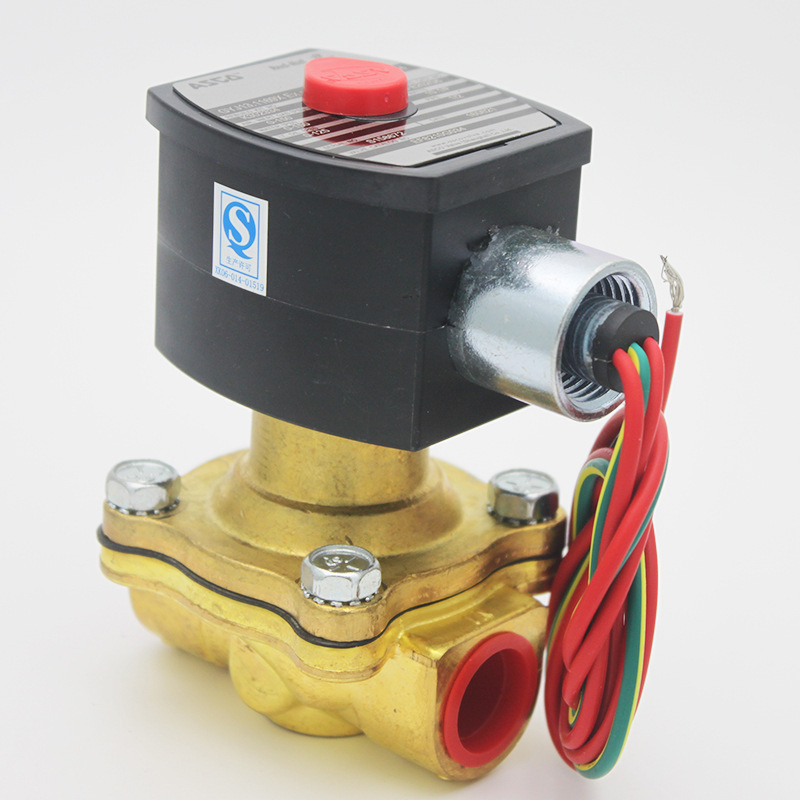 美国ASCO黄铜二通式螺纹单向调节电磁阀EF8210G034   220VAC批发