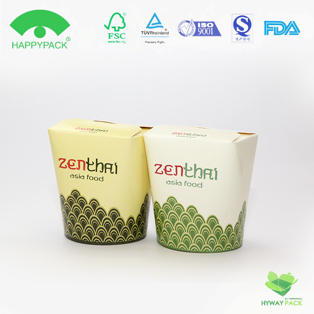 次性纸质方形方底圆底面条纸盒外卖纸餐盒 圆形外卖打包盒面条桶