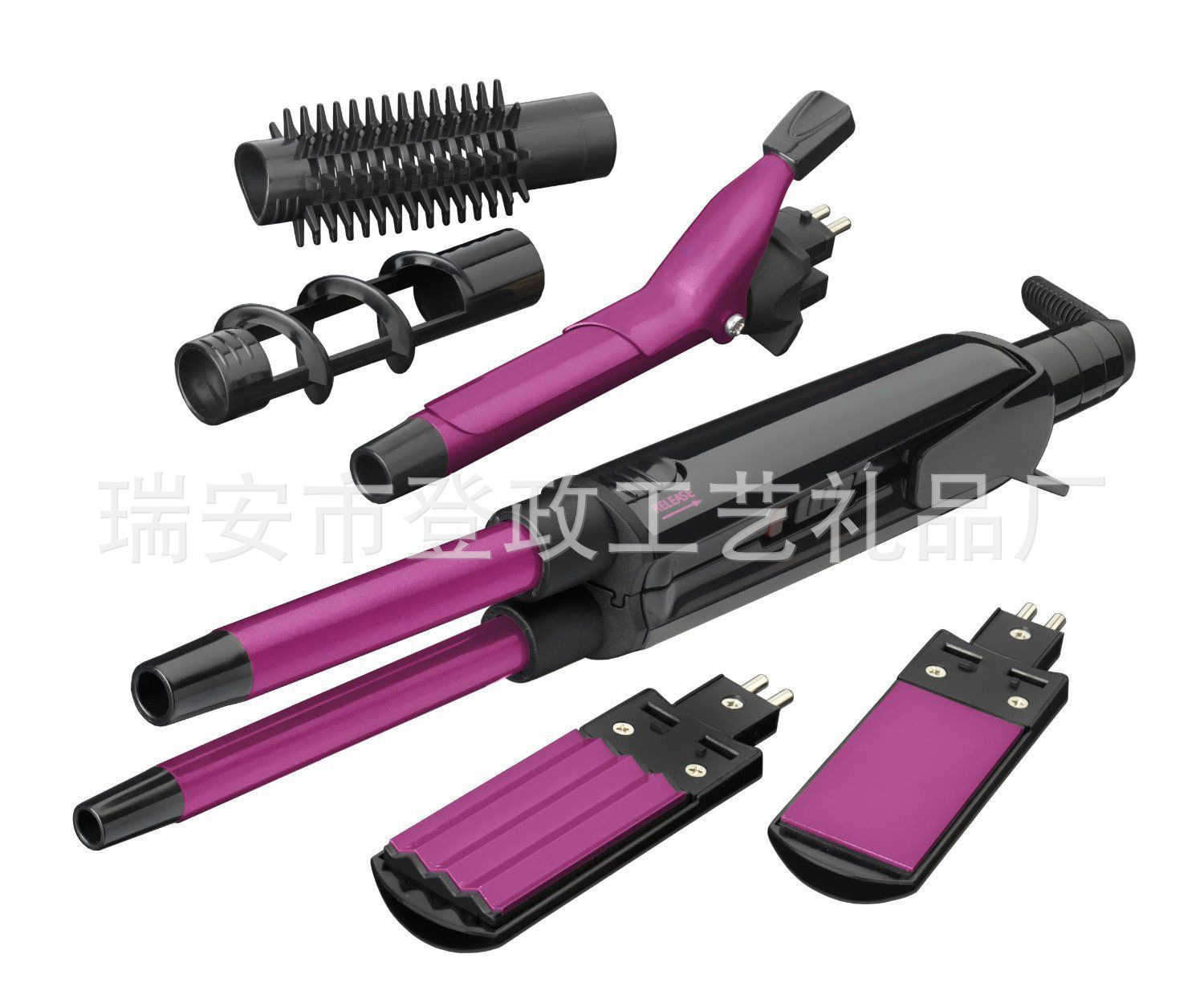 直发器 电夹板 卷发棒蓬松夹发板多功能发夹卷多功能直发梳卷发器|ru