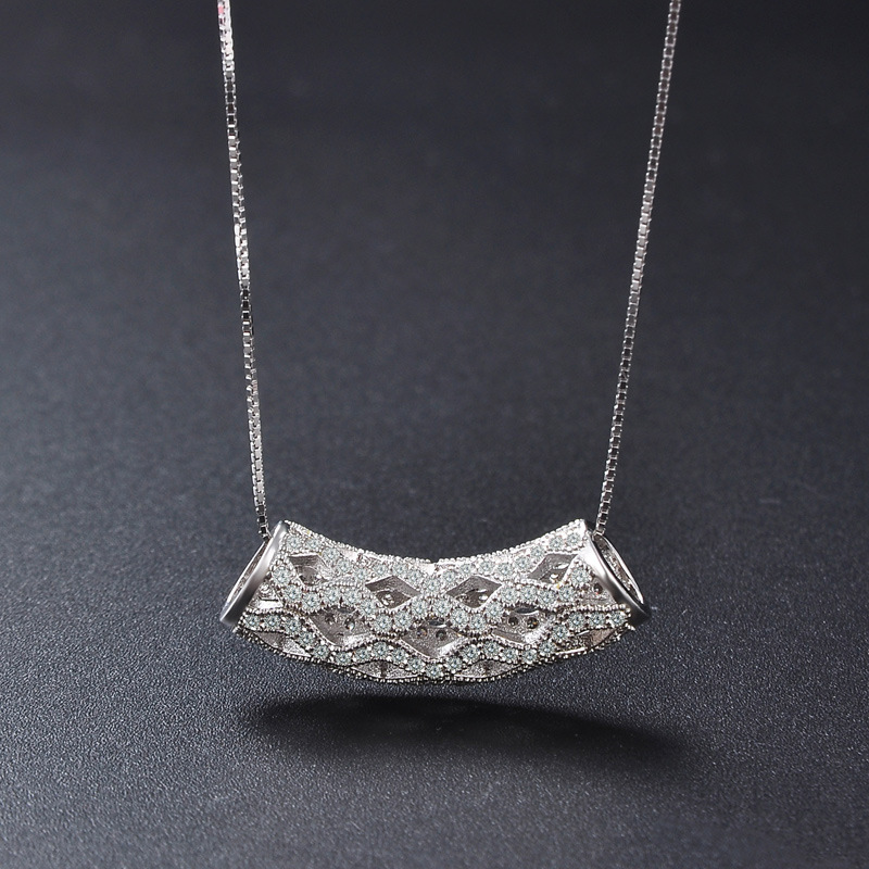 Moda europea y americana popular plata colgante s925 collar femenino accesorios fuente fábrica joyería al por mayor de una sola pieza entrega