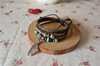 Retro ethnic leather bracelet, ethnic style, genuine leather, Aliexpress, Amazon