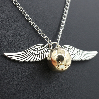 Harry Potter and Deathly Hallows Necklace Angel Wing Necklace Clavicle Chain Wholesale