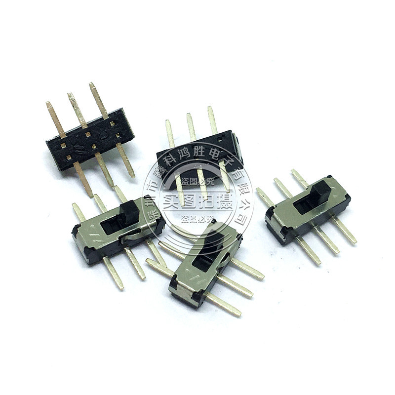 微型开关/拨动开关/滑动开关/电源开关两档平六脚 2H MSS 22D18B