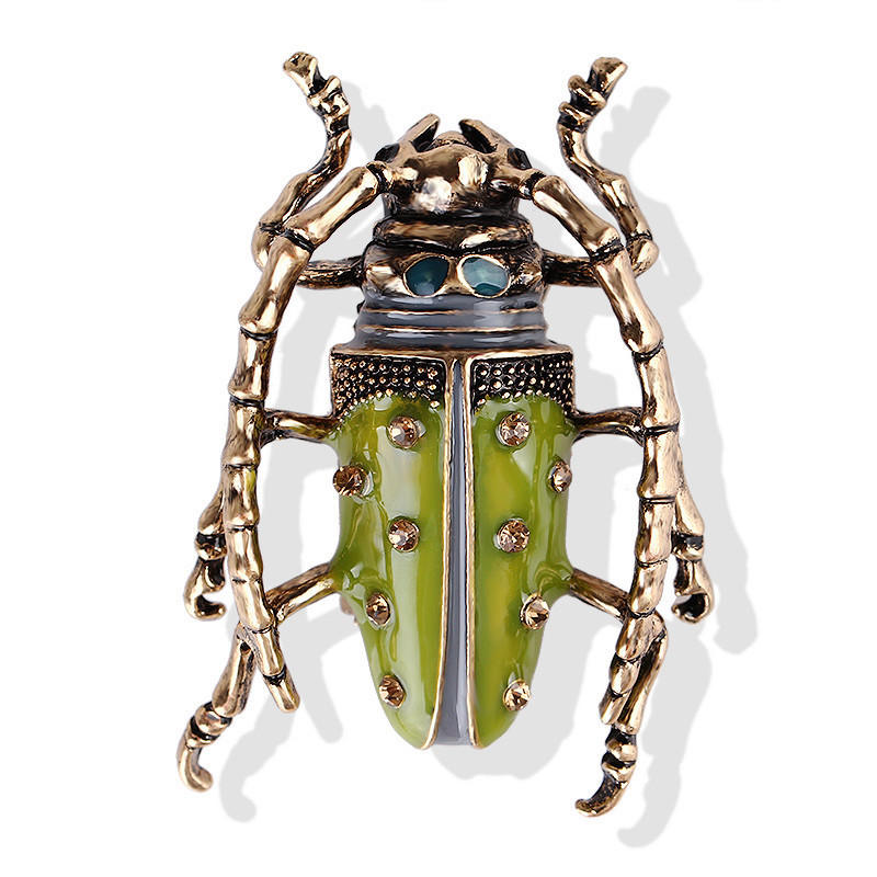 Retro Insect Alloy Enamel Plating Rhinestones Unisex Brooches display picture 1