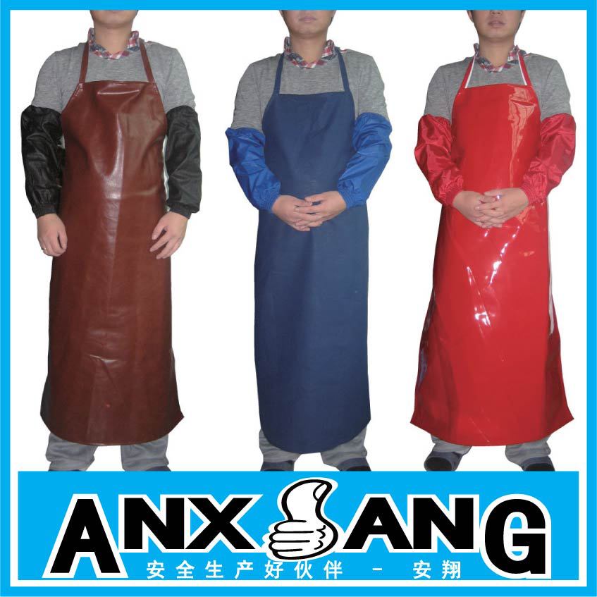 PU劳保围裙 防水 防污 防油 耐酸碱围裙 加大加厚 防护皮革围裙
