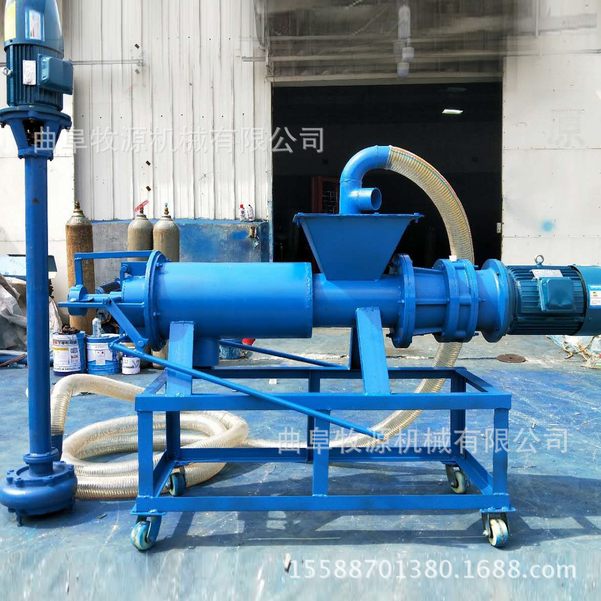 新型淀粉渣干湿分离机价格  小型养殖场鸡鸭鹅粪便处理分离机